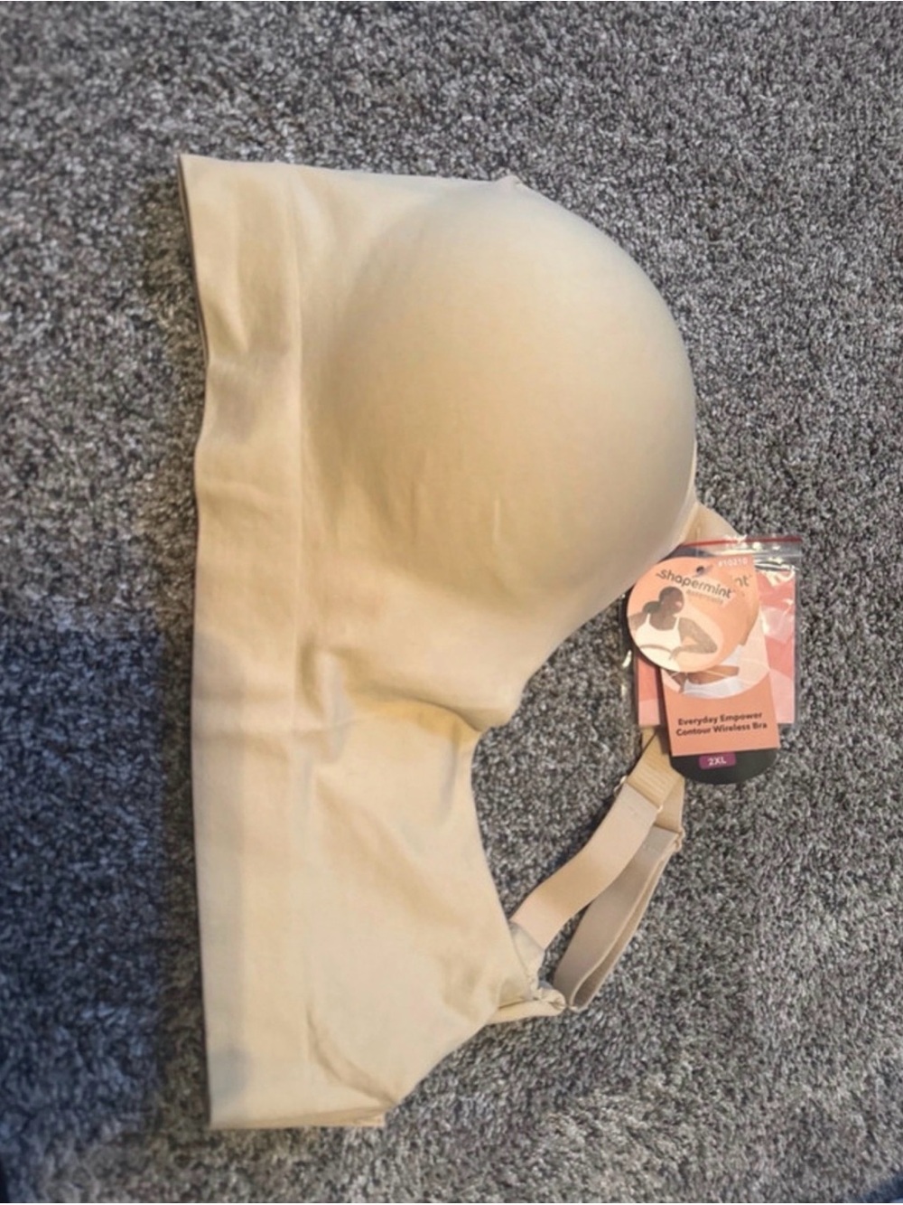 Shapermint Everyday Empower Contour Wireless Bra - Beige